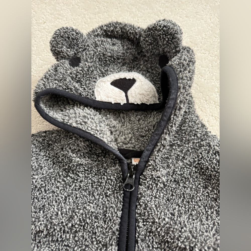 Gymboree Gray Bear zip up Hoodie for Kids, 18-24 months - Picture 6 of 8